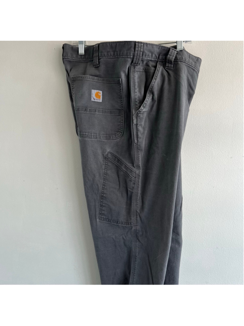 Men's Carhartt Gray Relaxed Fit Cargo Pants Waist 36